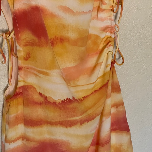 Sunset Ruched Mini Sundress - Picture 3 of 11